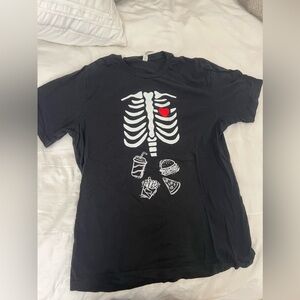 Men’s Skeleton Halloween Shirt Size XL
